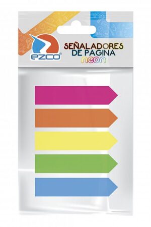 Notas Adhesivas Banderitas Fluo Ezco x 5 colores