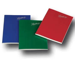 cuaderno tapa blanda forrado