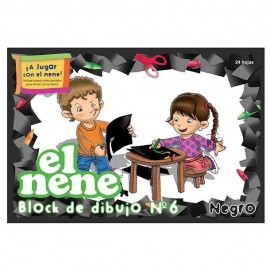 Block-de-dibujo-el'nene-negro-nro.6-20-hojas