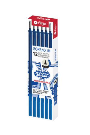 Cartucho Filgo Borrax SE color azul para boligrafo borrable
