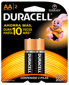 Pila AA Alcalina Duracell x 2u.