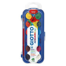 Acuarela GIOTTO con tapa x 12u.