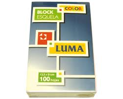 Alternative view of Block Esquela Color Luma 100H.