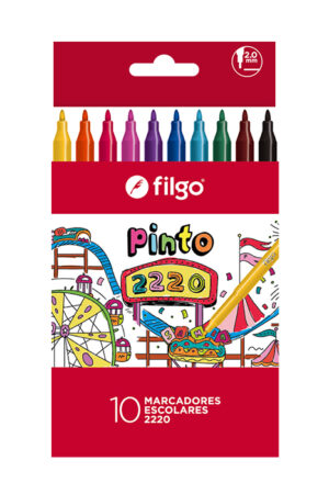 Marcadores escolares Filgo 2220 x 10u.