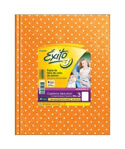 Alternative view of Cuaderno 16x21 Exito E1 T/Dura Rayado 48H. Lunares Naranja