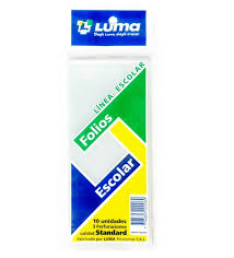 Folio Escolar Nro 3 Trama x10u.