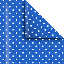 Papel p/Forrar Azul con Lunares