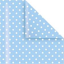 Papel p/Forrar Celeste con Lunares
