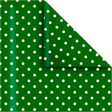 Papel p/Forrar Verde con Lunares