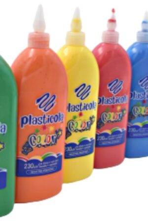 Adhesivo Plasticola GRANDE 230grs. color (pastel)