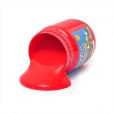 Alternative view of Pote de tempera color Rojo