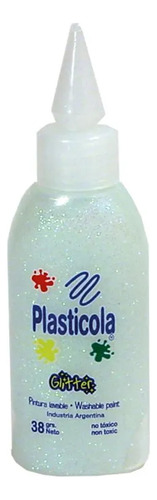 Adhesivo Plasticola con Brillos 40grs. Iridiscente