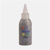 Adhesivo Plasticola con Brillos 40grs. Plateada
