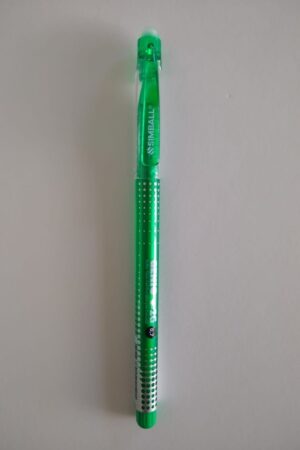 Boligrafo roller borrable color verde + Cartucho de repuesto