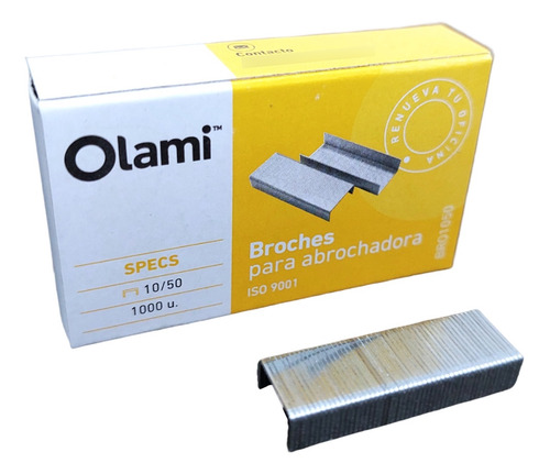 Broches Olami Nro 10/50 x 1000u.