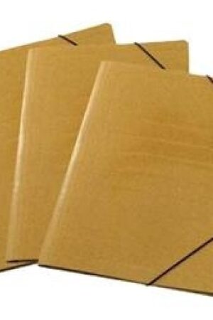 Carpeta 3 solapas c/elastico Nro 5 Oficio Marron