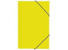 Carpeta 3 solapas c/elastico Nro 5 Oficio Amarillo