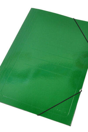 Carpeta 3 solapas c/elastico Nro 5 Oficio POLIPROPILENO VERDE