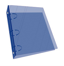 Carpeta Nro 3 Polipropileno Azul