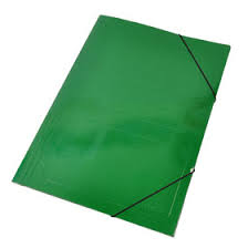 Carpeta 3 solapas c/elastico A4 Verde