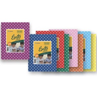 Cuaderno 16x21 Exito E1 T/Dura Rayado 48H. Lunares color