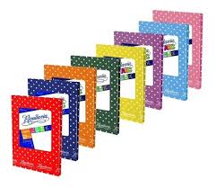 Cuaderno 16x21 Rivadavia T/Dura Rayado 50H. Lunares forrado color