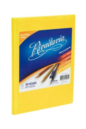 Alternative view of Cuaderno 16x21 Rivadavia T/Dura Rayado 50H. Amarillo