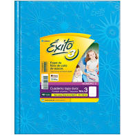 Alternative view of Cuaderno 19x24 Exito E3 T/Dura Rayado 48H. Celeste