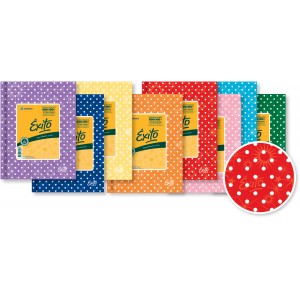 Seleccione color de Cuaderno 19x24 Exito E3 T/Dura Rayado 48H. Lunares