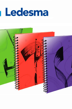 Cuaderno 22 x 29 con Espiral CUADRICULADO Ledesma ESSENTIAL 84H.
