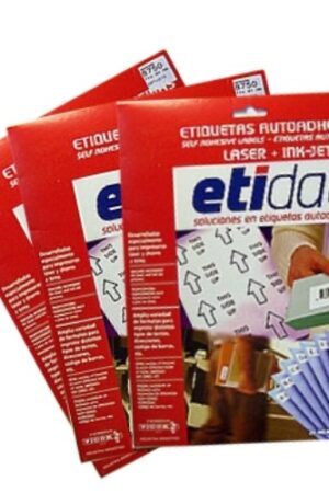 Etiqueta autoadhesiva Etidata Carta 216x279mm x unidad