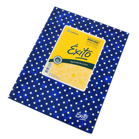 Alternative view of Cuaderno 19x24 Exito E3 T/Dura Rayado 48H. Lunares Azul