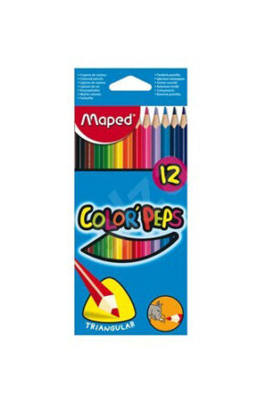 Lapices de colores MAPED largos x12u.