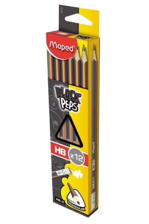 Lapiz Negro HB Maped Triangular. CAJA x 12u.