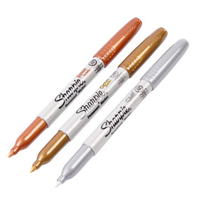 Marcador indeleble Sharpie Metallic Dorado o Plateado