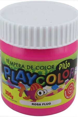 Pote de tempera fluo rosa/magenta