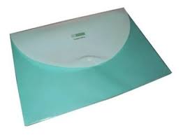 Sobre Plastico Oficio Verde