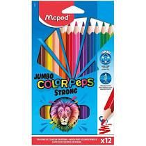 Lapices de colores Maped largos JUMBO x12u.